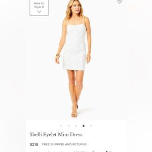 Lilly Pulitzer White Shelli Eyelet Dress